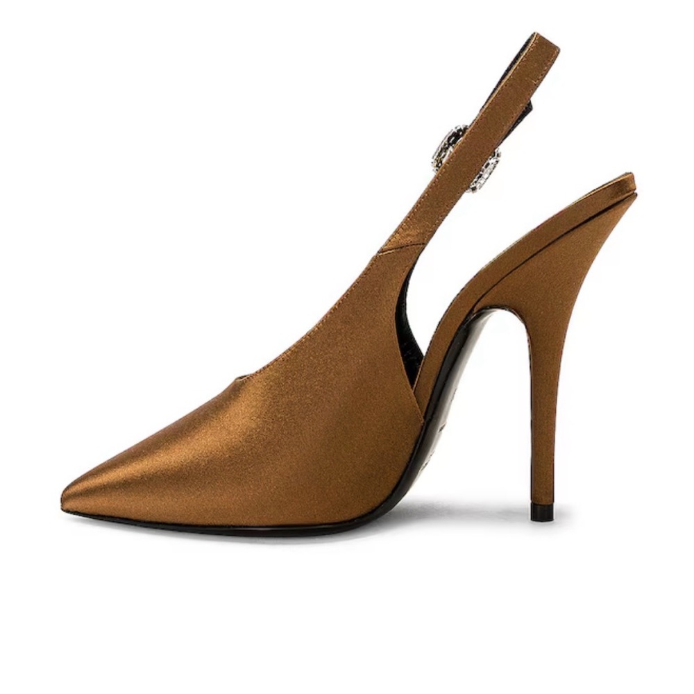 PERFECT FALL SHOE!!!!!! 🍁👠Yves Saint Laurent Brown Slingback Heels